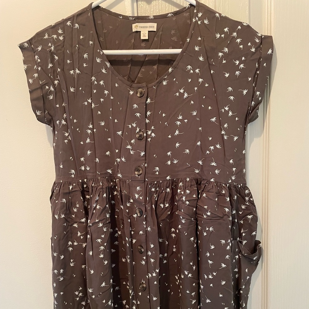 Nordstrom Tucker + Tate kids/girls button down dress with pockets Size L